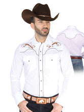 Load image into Gallery viewer, El Señor de los Cielos Embroidery Shirt White/Black 42957
