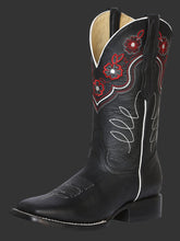 Load image into Gallery viewer, Woman Cowboy boot El General - Leatrher Crazy Black 42977
