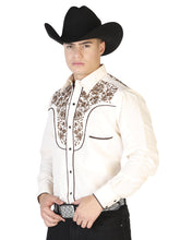 Load image into Gallery viewer, El Señor de los Cielos Embroidery Shirt Beige/Gold 43299
