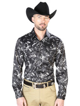 Load image into Gallery viewer, Black And Beige Casual Long Sleeve Shirt 43946
