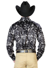 Load image into Gallery viewer, Black And Beige Casual Long Sleeve Shirt 43946
