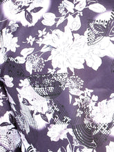 Load image into Gallery viewer, Purple Flower Print Long Sleeve Shirt 43948

