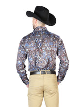 Load image into Gallery viewer, Navy Floral Casual Long Sleeve Shirt 43953
