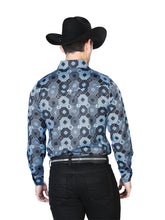 Load image into Gallery viewer, Blue Print Casual Long Sleeve Shirt 43963
