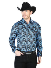 Load image into Gallery viewer, Blue Print Casual Long Sleeve Shirt 43963
