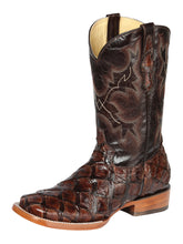 Load image into Gallery viewer, El General Men's Exotic Monster Fish Rodeo Boots - Brown 44116
