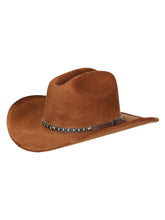 Load image into Gallery viewer, El General Suede Western Kids Hat Tabacco 44244
