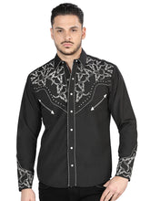 Load image into Gallery viewer, El Señor De Los Cielos Embroidery Shirt Black/White 44340
