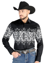 Load image into Gallery viewer, El General - Casual Long Sleeve Shirt - Black 44451
