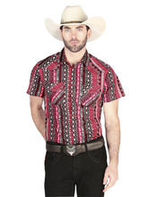 Load image into Gallery viewer, El General Western Shirt - Burgundy 44456
