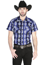 Load image into Gallery viewer, El General Western Shirt - Blue 44460
