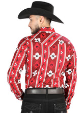 Load image into Gallery viewer, El General - Casual Long Sleeve Shirt - Rojo 44472
