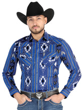 Load image into Gallery viewer, El General - Casual Long Sleeve Shirt - Azul 44474
