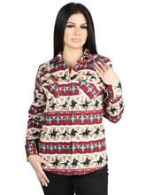 Load image into Gallery viewer, El General Black/Gold Casual Long-Sleeve Shirt  -  Burgandy 44480

