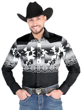 Load image into Gallery viewer, El General - Casual Long Sleeve Shirt - Black 44485
