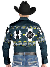 Load image into Gallery viewer, El General - Casual Long Sleeve Shirt - Teal 44486

