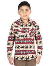 Load image into Gallery viewer, Casual Long-Sleeve Shirt by El General Ivory 44492
