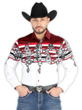 Load image into Gallery viewer, El General - Casual Long Sleeve Shirt - Burgundy 44497
