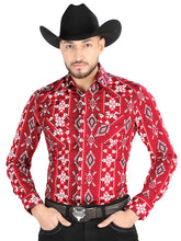 Load image into Gallery viewer, El General - Casual Long Sleeve Shirt - Red 44504
