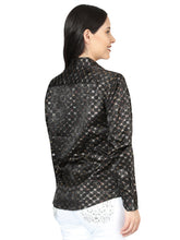 Load image into Gallery viewer, El General Black/Gold Casual Long-Sleeve Shirt 44558
