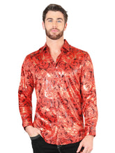 Load image into Gallery viewer, El General Red Casual Long-Sleeve Shirt 44592
