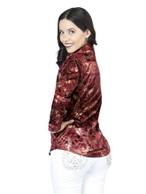 Load image into Gallery viewer, El General Burgundy Casual Long-Sleeve Shirt 44595
