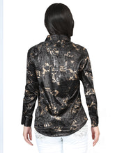 Load image into Gallery viewer, El General Black Casual Long-Sleeve Shirt 44598
