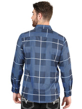 Load image into Gallery viewer, El General Blue Casual Long-Sleeve Shirt 44600
