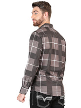 Load image into Gallery viewer, El General Grey Casual Long-Sleeve Shirt 44602
