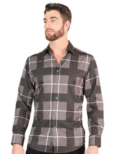 Load image into Gallery viewer, El General Grey Casual Long-Sleeve Shirt 44602

