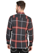 Load image into Gallery viewer, El General Black Casual Long-Sleeve Shirt 44605
