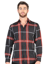 Load image into Gallery viewer, El General Black Casual Long-Sleeve Shirt 44605
