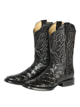 Load image into Gallery viewer, El General Rodeo Boot - Imit. Pirarucu - Black 44663
