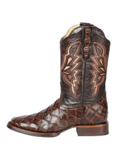 Load image into Gallery viewer, El General Rodeo Boot - Imit Pirarucu - Brown 44664

