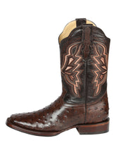 Load image into Gallery viewer, El General Rodeo Boot- Imit Avestruz -  Brown 44665
