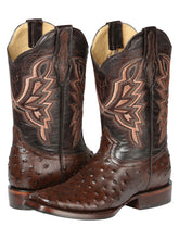 Load image into Gallery viewer, El General Rodeo Boot- Imit Avestruz -  Brown 44665
