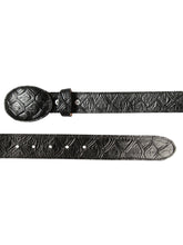 Load image into Gallery viewer, Cowboy Belt - El General  - Imitation- Pirarucu - Black 44667

