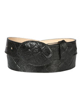 Load image into Gallery viewer, Cowboy Belt - El General  - Imitation- Pirarucu - Black 44667

