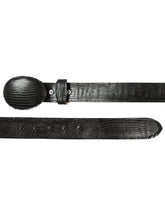 Load image into Gallery viewer, Cowboy Belt - El General  - Imitation Lizard - Black 44670
