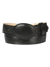 Load image into Gallery viewer, Cowboy Belt - El General  - Imitation Lizard - Black 44670
