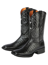 Load image into Gallery viewer, El General Rodeo - Printed Alligator leather boots - Black 44671
