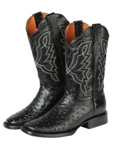 Load image into Gallery viewer, El General Rodeo - Printed Osther skin boot - Black 44673
