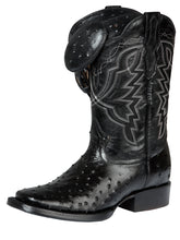 Load image into Gallery viewer, El General Rodeo - Printed Osther skin boot - Black 44673
