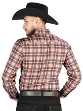 Load image into Gallery viewer, El General  -  Casual Long-Sleeve Shirt  - Beige/Black 44697
