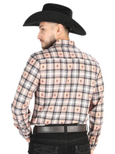 Load image into Gallery viewer, El General - Casual Long Sleeve Shirt - Beige/Black 44698
