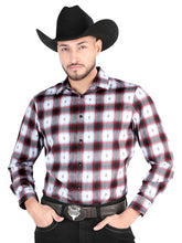 Load image into Gallery viewer, El General - Casual Long Sleeve Shirt -  Black/Red 44701
