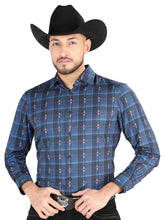 Load image into Gallery viewer, El General - Casual Long Sleeve Shirt - Black/Brown 44704
