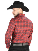 Load image into Gallery viewer, El General - Casual Long Sleeve Shirt - Red/Black 44705
