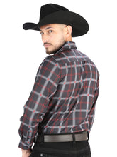 Load image into Gallery viewer, El General - Casual Long Sleeve Shirt - Black/Gray 44709
