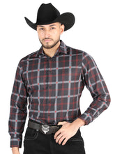 Load image into Gallery viewer, El General - Casual Long Sleeve Shirt - Black/Gray 44709
